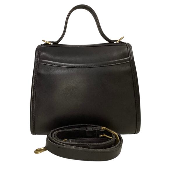 vintage Coach Regina black leather bag (style 9983) brass hardware - Picture 3 of 7